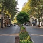 خیابان گلسار رشت در روز تابستانی
