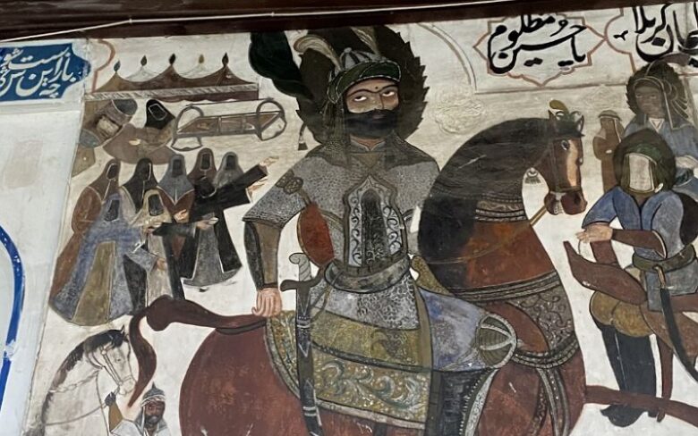 نقاشی های مسجد چهار پادشاهان لاهیجان