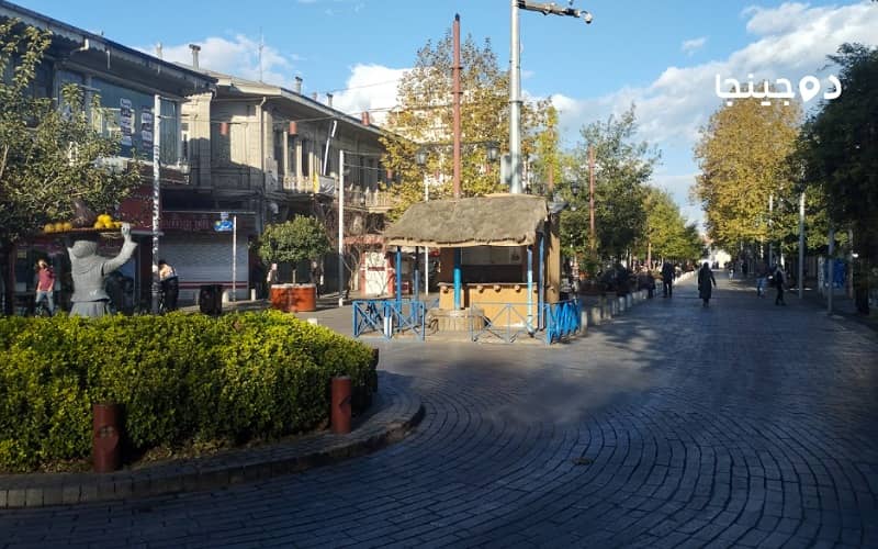 مسیر ورود به میدان شهرداری رشت از سمت خیابان امام خمینی