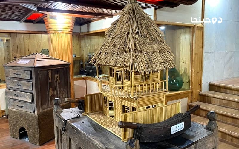 خانه چوبی ساخته شده با بامبو در موزه چای لاهیجان